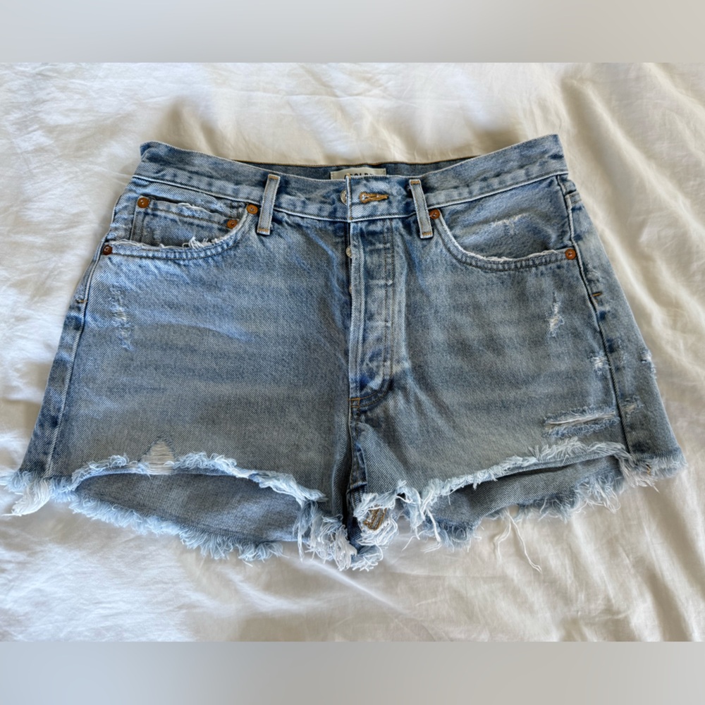 Agolde Parker Vintage Cut Off Jean Shorts